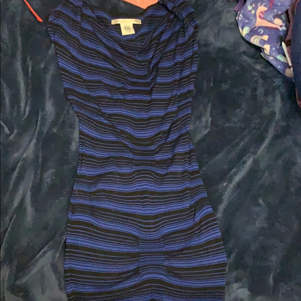 Blue and black MAX STUDIO dress